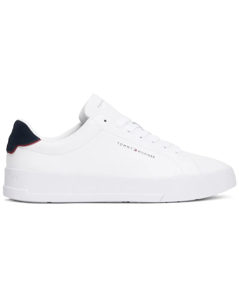 Tommy Hilfiger Low Top Allrounder-Sneaker mit Label-Schriftzug in Weiß