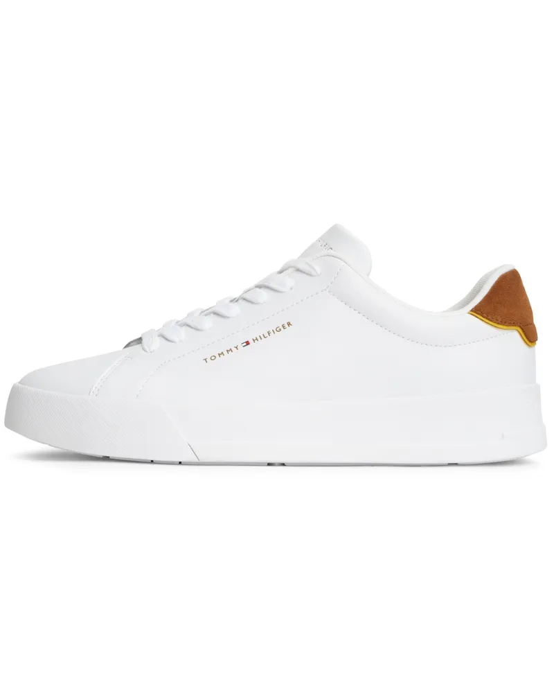 Tommy Hilfiger Low Top Allrounder-Sneaker mit Label-Schriftzug in Weiß