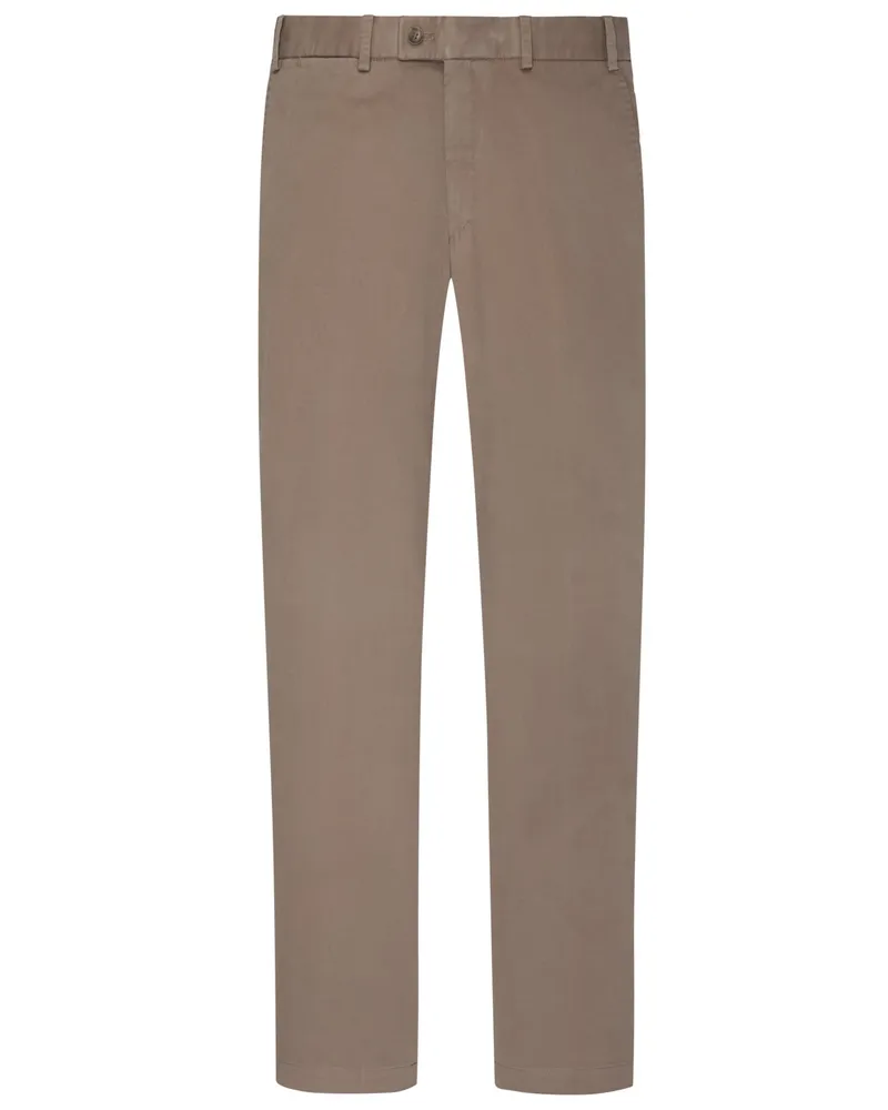 Hiltl Chino Parma mit Stretchanteil, Regular Fit in Hellbraun