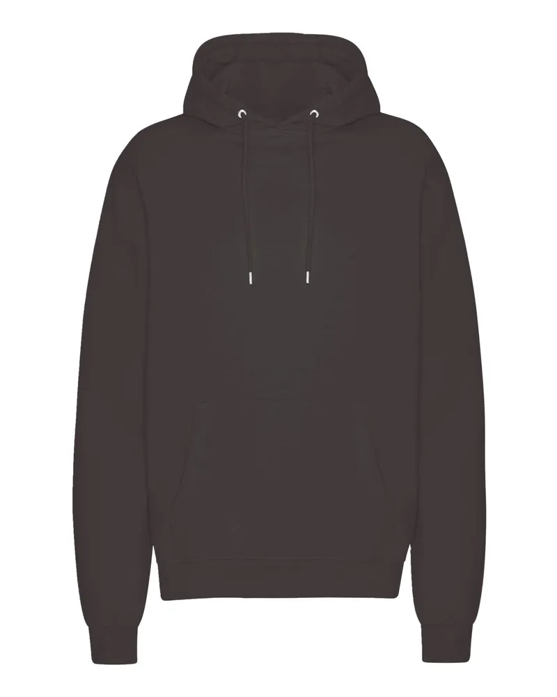 COLORFUL STANDARD Hoodie aus Bio-Baumwolle in Dunkelbraun