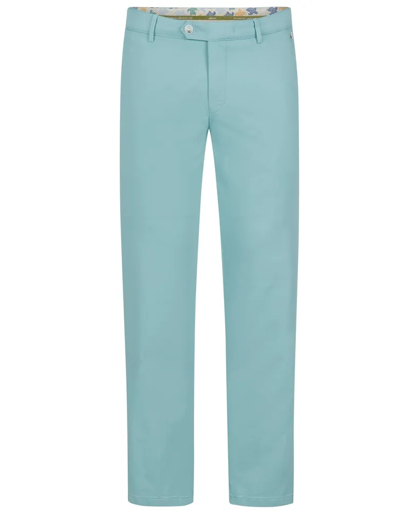 Meyer Hosen Leichte Stretch-Chino Roma, Comfort Fit in Hellblau