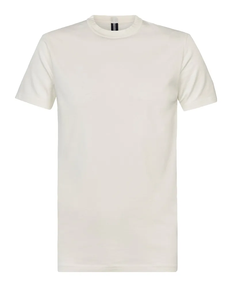 Profuomo T-Shirt aus softem Baumwolljersey in Offwhite