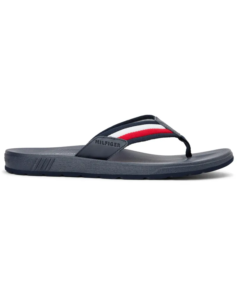 Tommy Hilfiger Vorgeformter Zehentrenner mit Tommy-Tape in Schwarz
