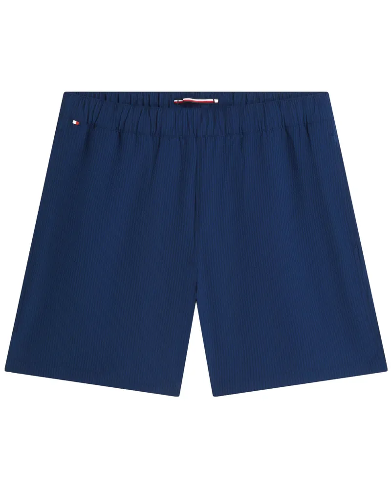 Tommy Hilfiger Leichte Shorts Dover in Seersucker-Qualität, Regular in Blau