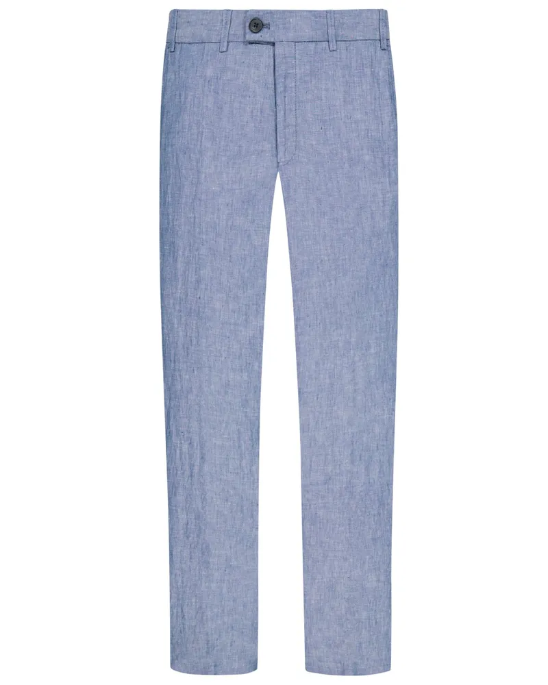 Hiltl Sommerliche Leinenhose Parma mit Bügelfalte, Regular Fit in Blau