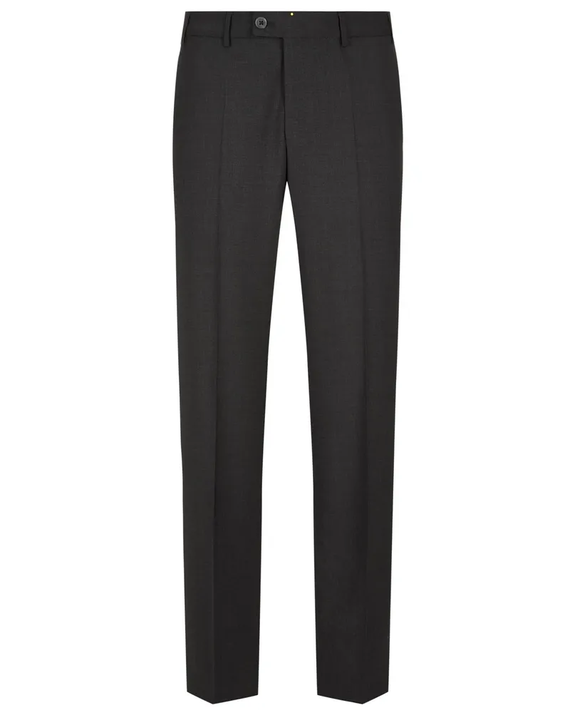 Hiltl Wollhose Piacenza mit Stretchanteil, Regular Fit in Mittelgrau