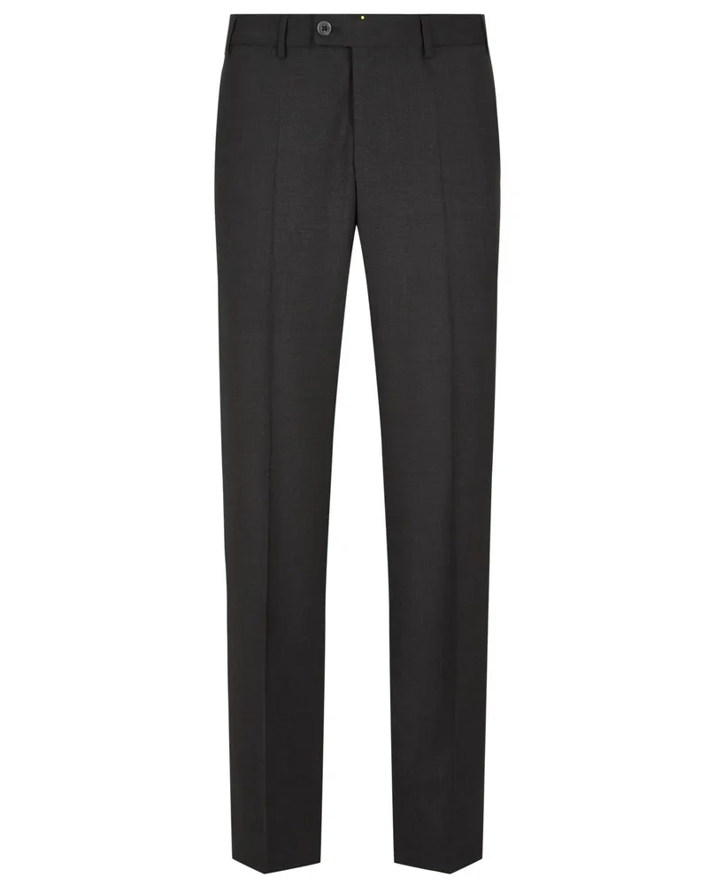 Hiltl Wollhose Piacenza mit Stretchanteil, Regular Fit in Mittelgrau