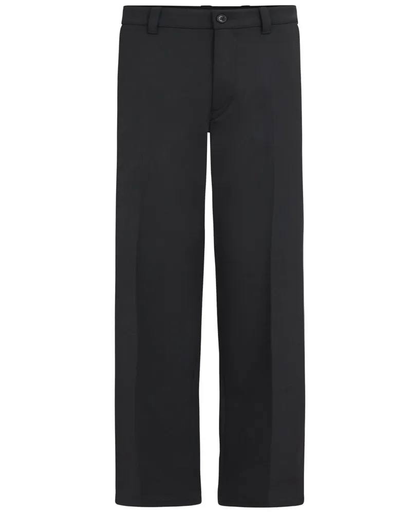 Drykorn Weit fallende Chino Tavic in Satin-Qualität, Relaxed Fit in Schwarz