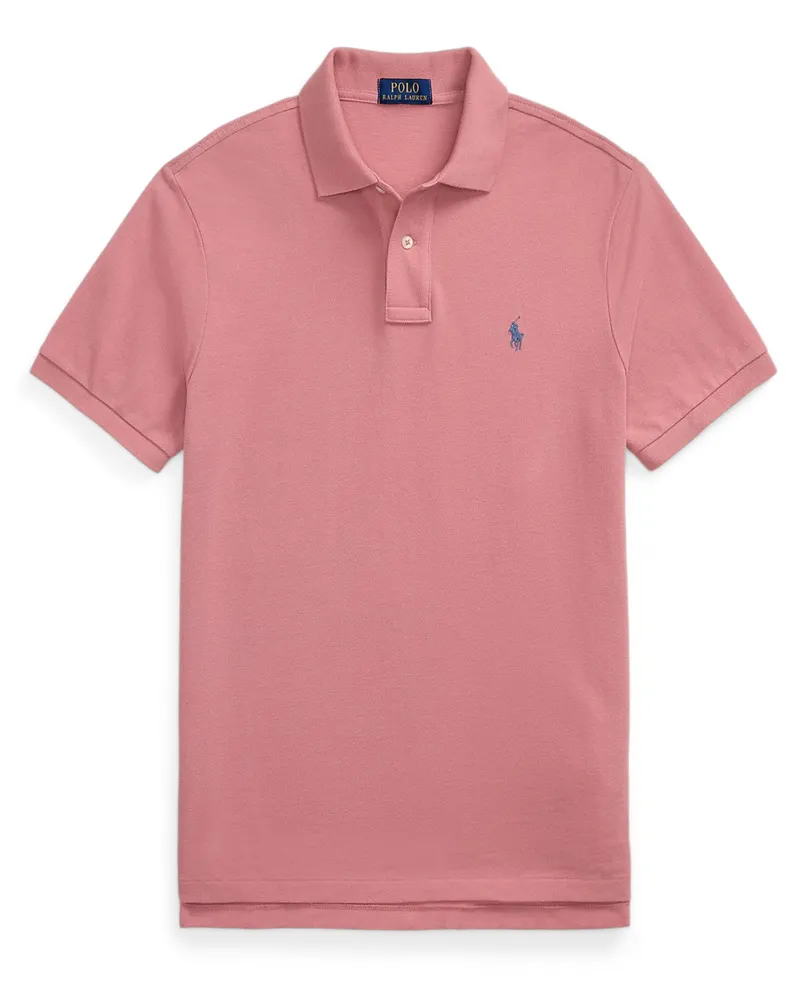Ralph Lauren Piqué-Poloshirt, Custom Slim Fit in Rosenrot