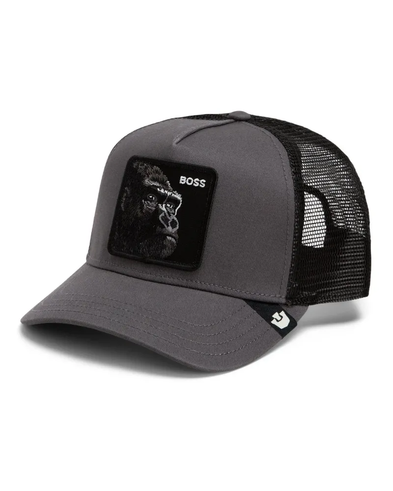 Goorin Bros. Cap mit Mesh-Netz und Aufnäher in Grau