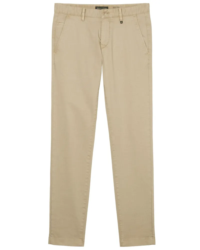 Marc O'Polo Chino Stig, Shaped Fit in Beige