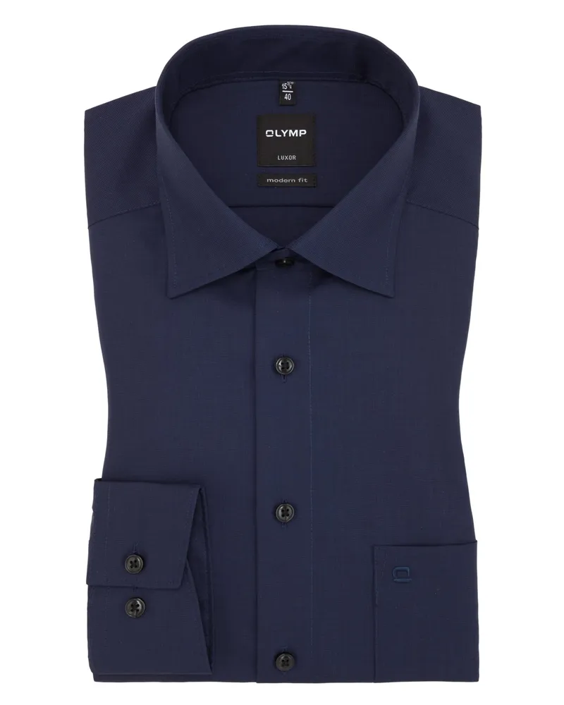 Olymp Luxor modern fit Hemd in Marine