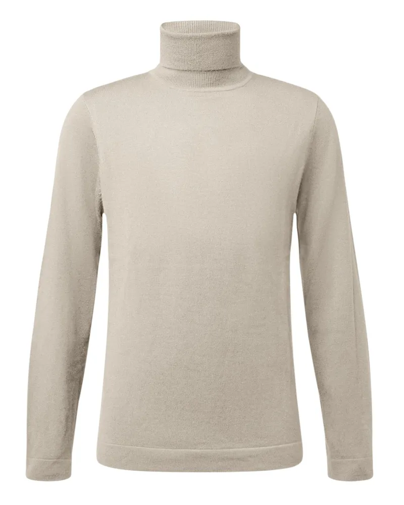 Drykorn Leichter Rollkragenpullover Joey aus Merinowolle in Beige