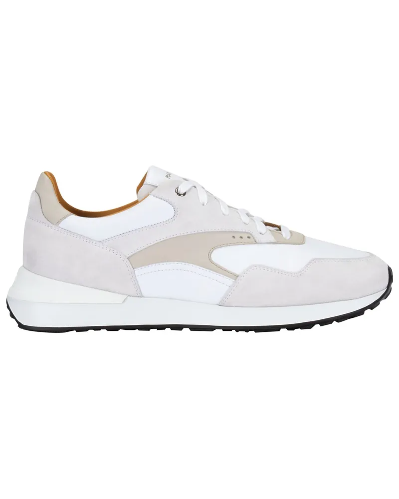 Magnanni Runner Crosta mit Veloursleder in Weiß