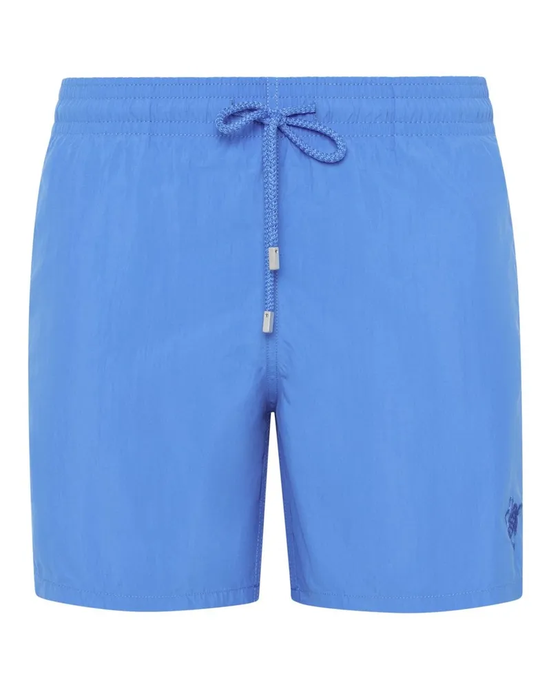 Vilebrequin Mit Wasser reagierende Turtle 3D-Badeshorts in Königsblau