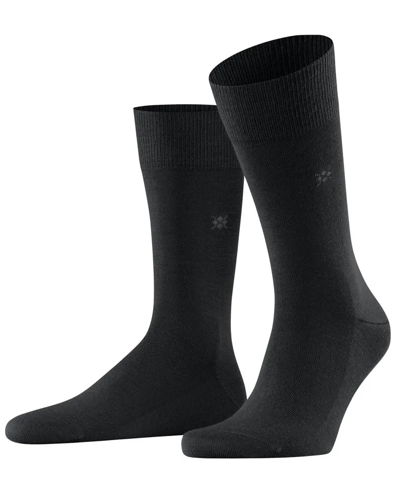 Burlington Socken aus einem Schurwoll-Mix mit Stretch in Schwarz