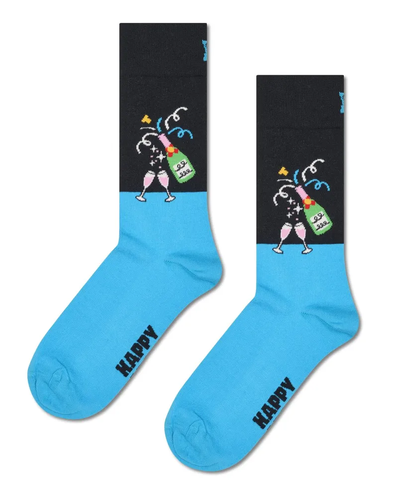Happy Socks Let's Celebrate Socken in Blau