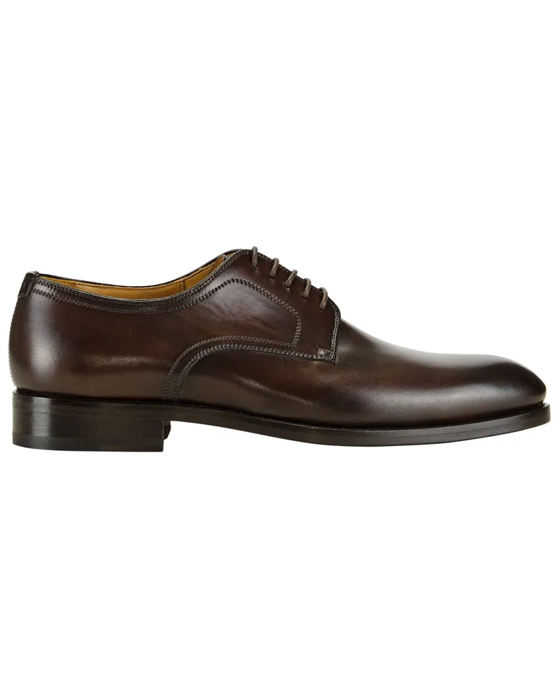 Magnanni Handgefertigte Derby-Schuhe Catalux aus Glattleder in Dunkelbraun