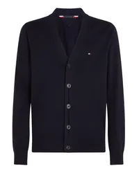 Tommy Hilfiger Leichte Strickjacke mit kleiner Logo-Stickerei Marine