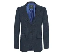 Damen-Blazer aus Harris Tweed mit fallendem Reverskragen in