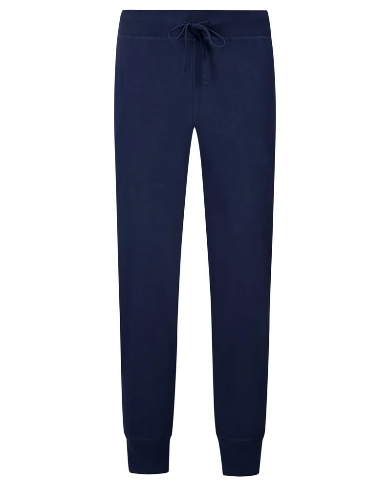 Ralph Lauren Pyjamahose in Jersey-Qualität mit Logo-Stickerei in Marine