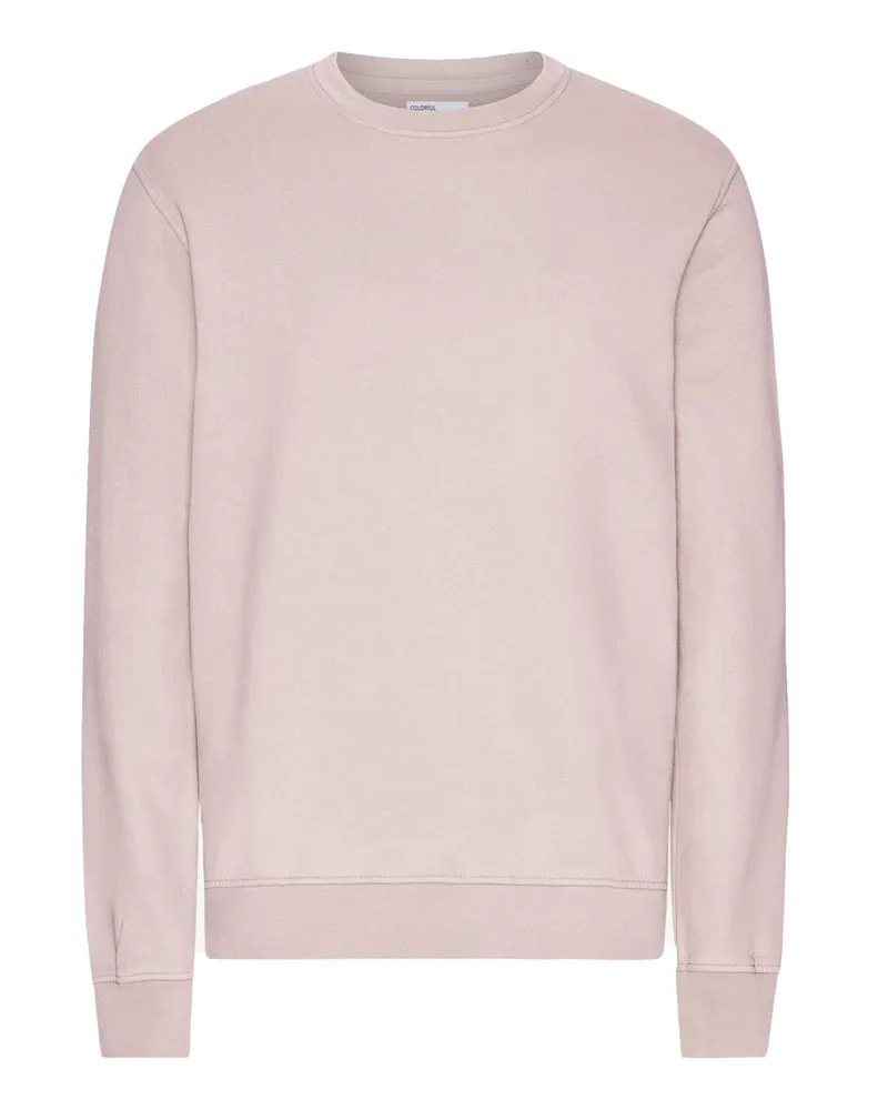 COLORFUL STANDARD Sweatshirt aus Bio-Baumwolle im Washed-Look in Pink