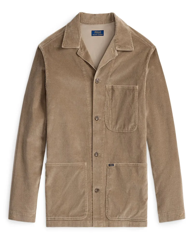 Ralph Lauren Overshirt aus einem soften Baumwollcord in Beige
