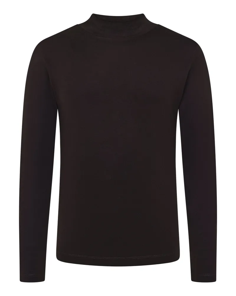 Stefan Brandt Edles Turtleneck-Longsleeve aus STEFAN BRANDT SEA ISLAND®️Baumwolle, Regular in Dunkelbraun