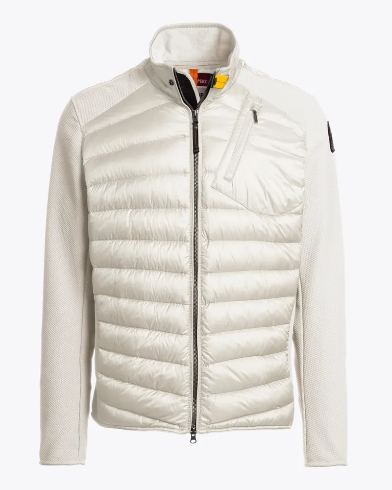 Parajumpers Gesteppte Hybrid-Daunenjacke Jayden mit Softshell-Akzenten in Offwhite