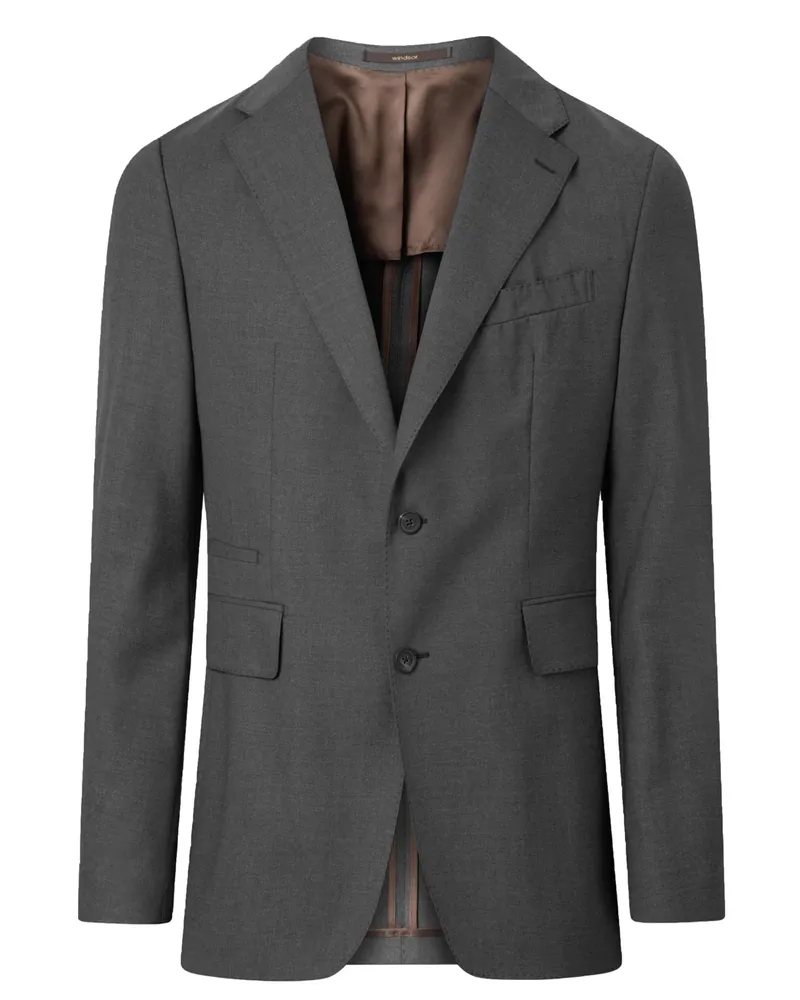 windsor. Sakko Sono im Schurwollgemisch, Shaped Fit in Anthrazit