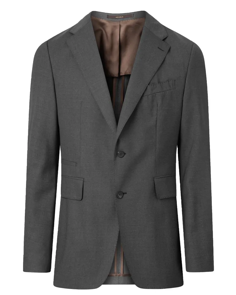 windsor. Sakko Sono im Schurwollgemisch, Shaped Fit in Anthrazit