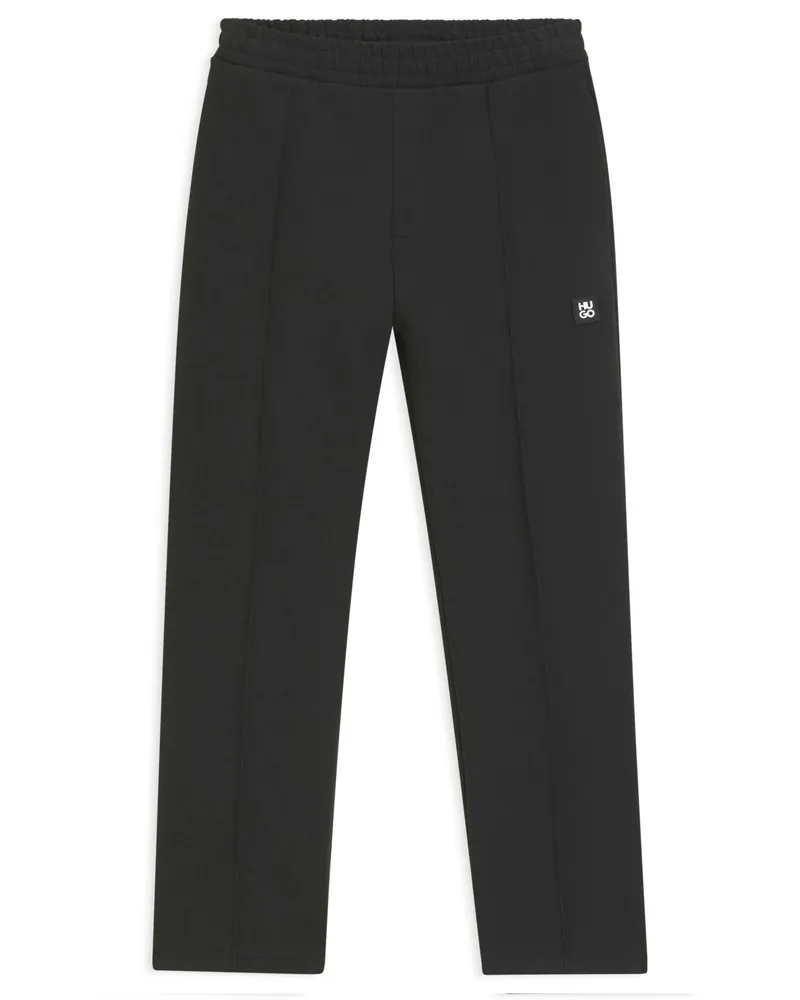 HUGO BOSS Sweatpants aus einem Baumwoll-Jersey mit Dehnbund in Schwarz