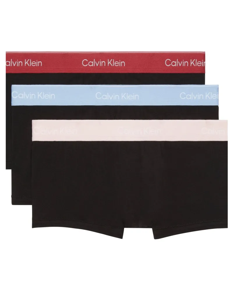 Calvin Klein 3er Pack Low Rise Trunks mit Stretch in Schwarz