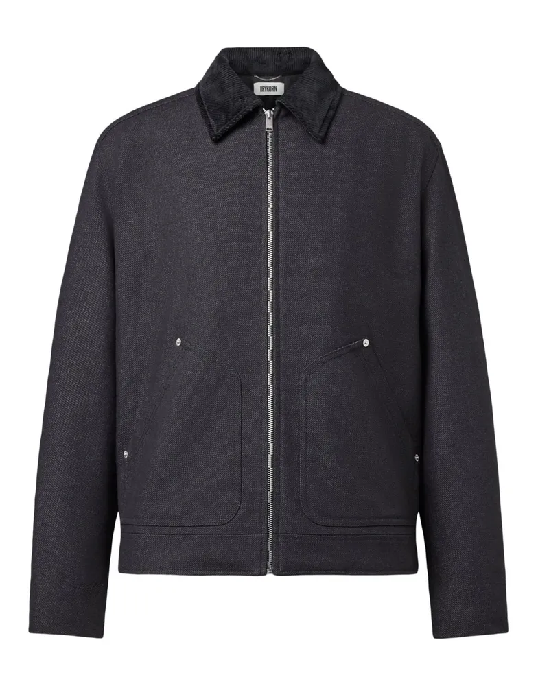 Drykorn Blouson aus einem Baumwoll-Mix im Workwear Denim-Look in Denim