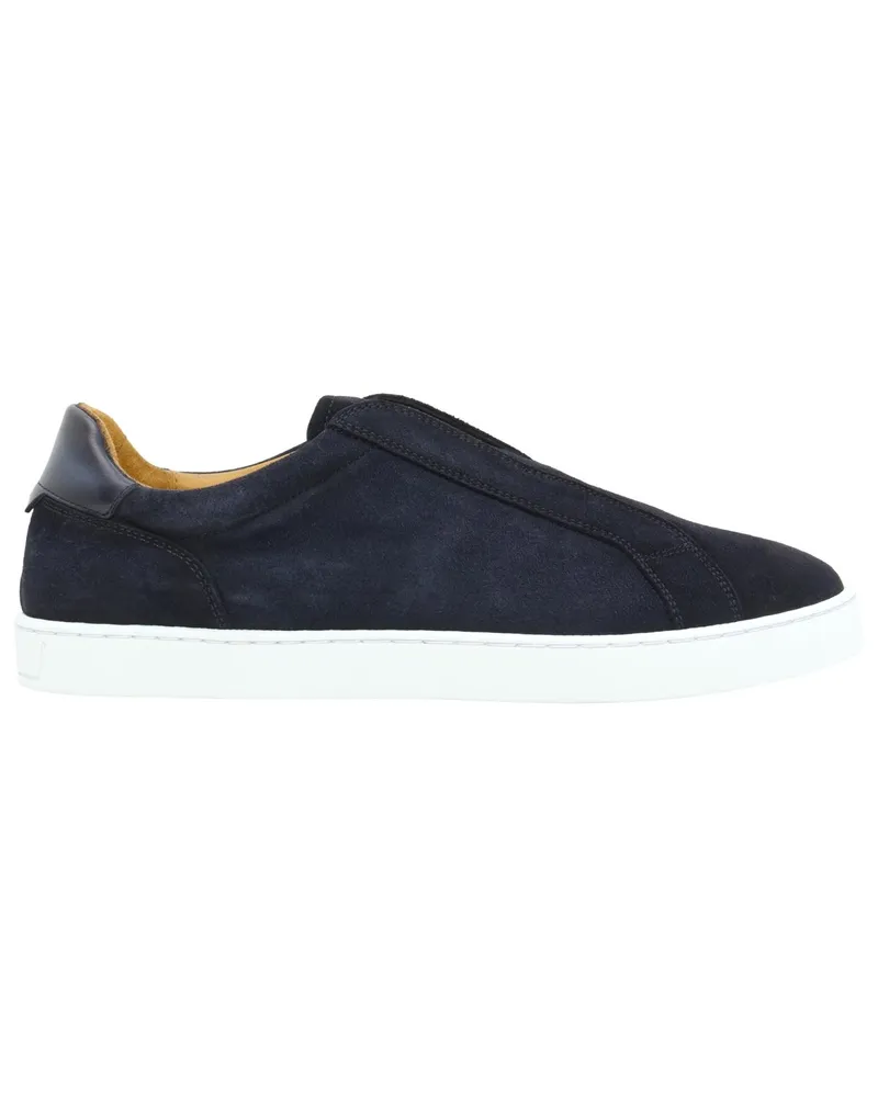 Magnanni Handgefertigte Slip On-Sneaker aus weichem Wildleder in Marine