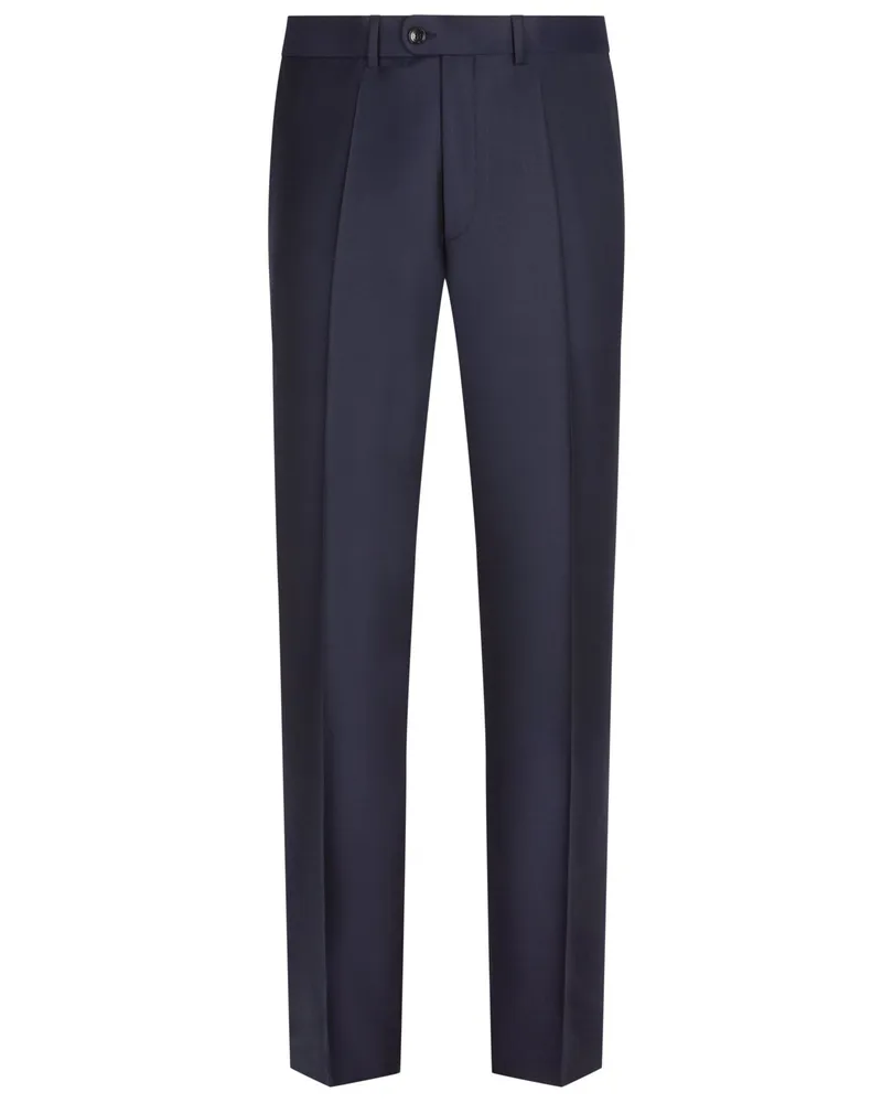 Dressler Businesshose in Super-150-Schurwollqualität, Shaped Fit in Marine