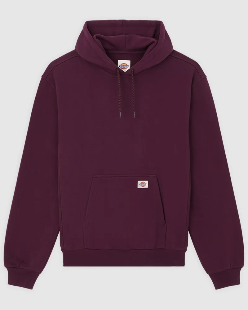 Dickies Hoodie aus einem robusten Baumwoll-Mix in Bordeaux