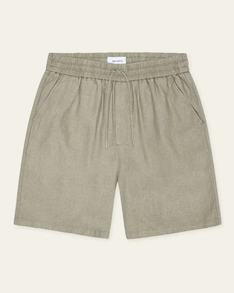 LES DEUX Leinenshorts Otto mit Baumwollanteil, Regular Fit in Beige