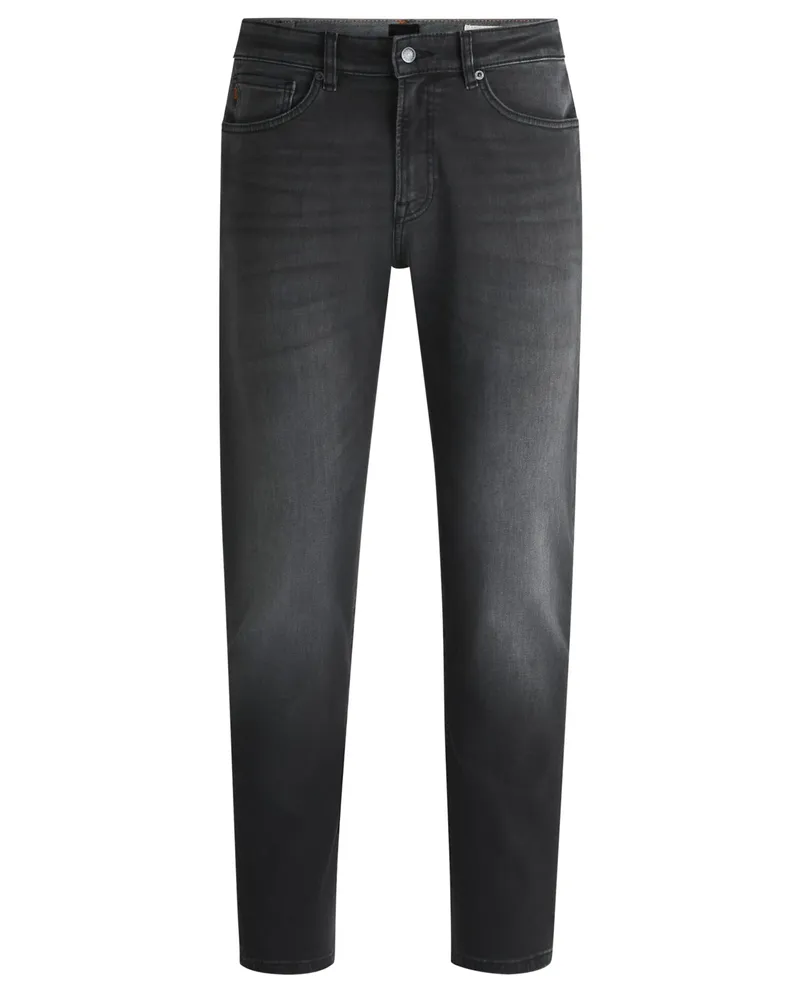 HUGO BOSS Jeans Maine mit Stretchanteil, Regular Fit in Anthrazit
