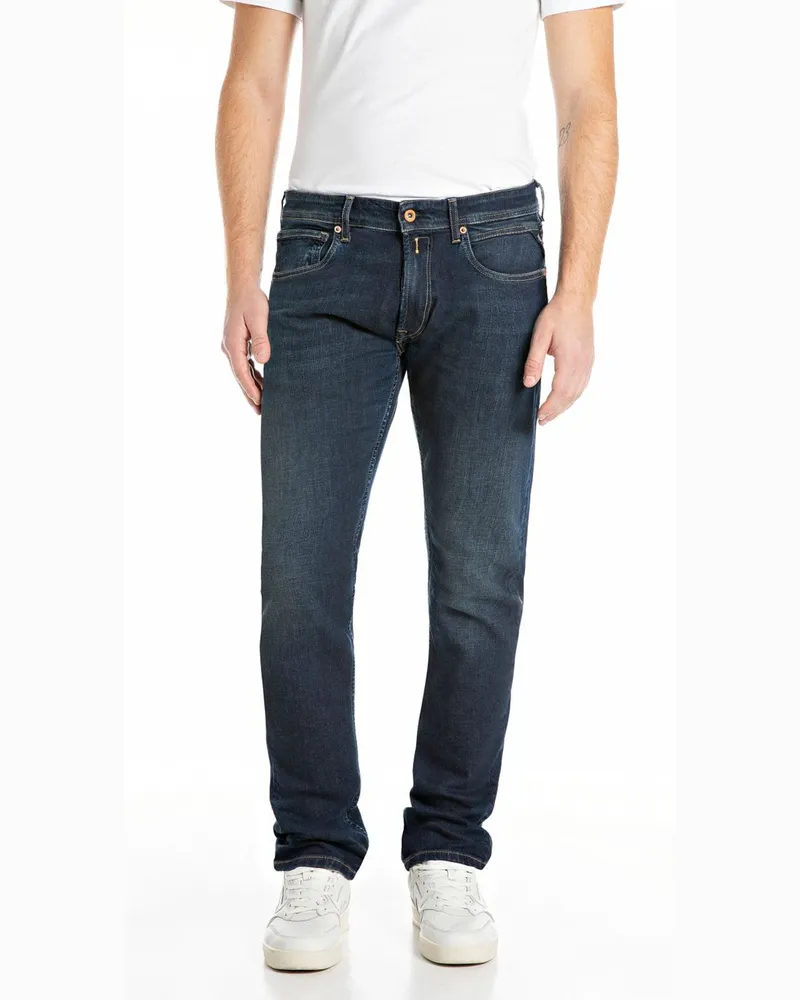 Replay Jeans Grover mit Stretchanteil, Straight Fit in Denim