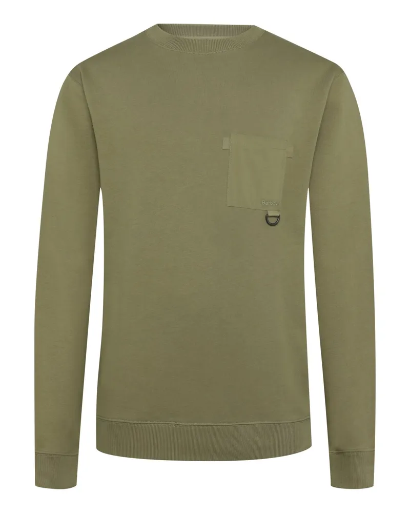 Barbour Stretch-Sweatshirt Ivergill aus einem Baumwollmix, Relaxed Fit in Grün