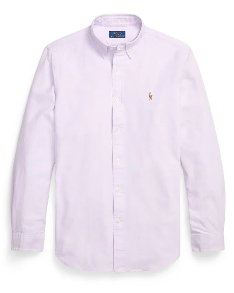 Ralph Lauren Oxfordhemd mit Logo-Stickerei, Custom Fit in Lila
