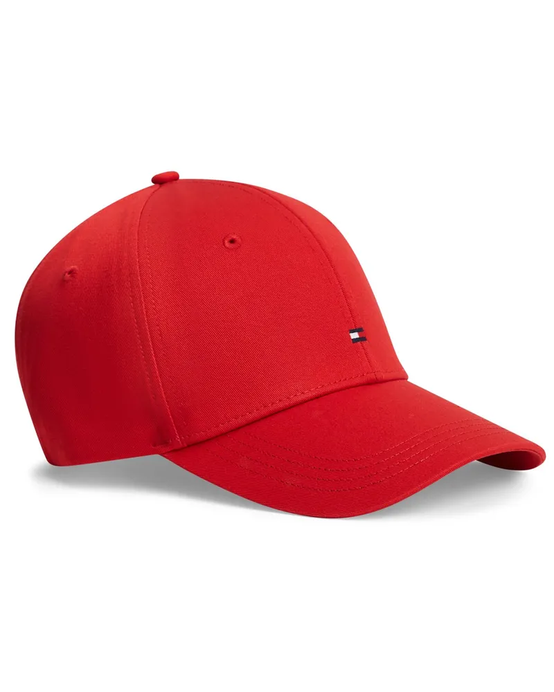 Tommy Hilfiger Cap aus Baumwolle mit Logo-Stickerei in Rot