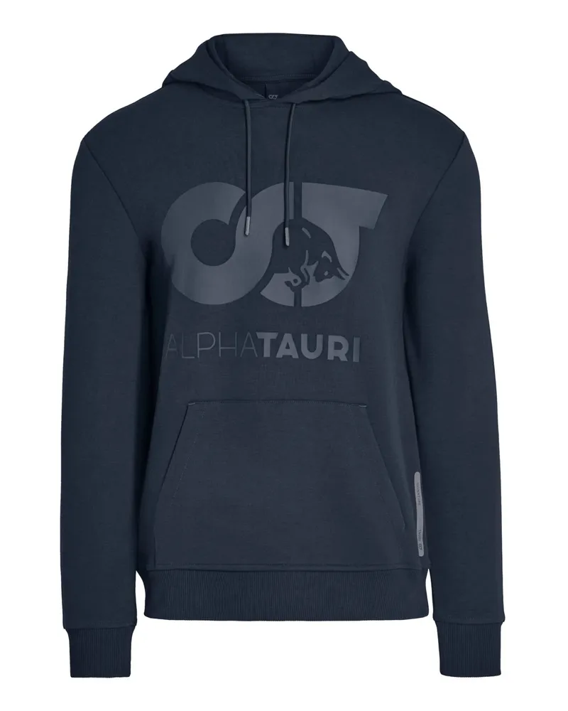 AlphaTauri Hoodie mit Logo-Print Marine