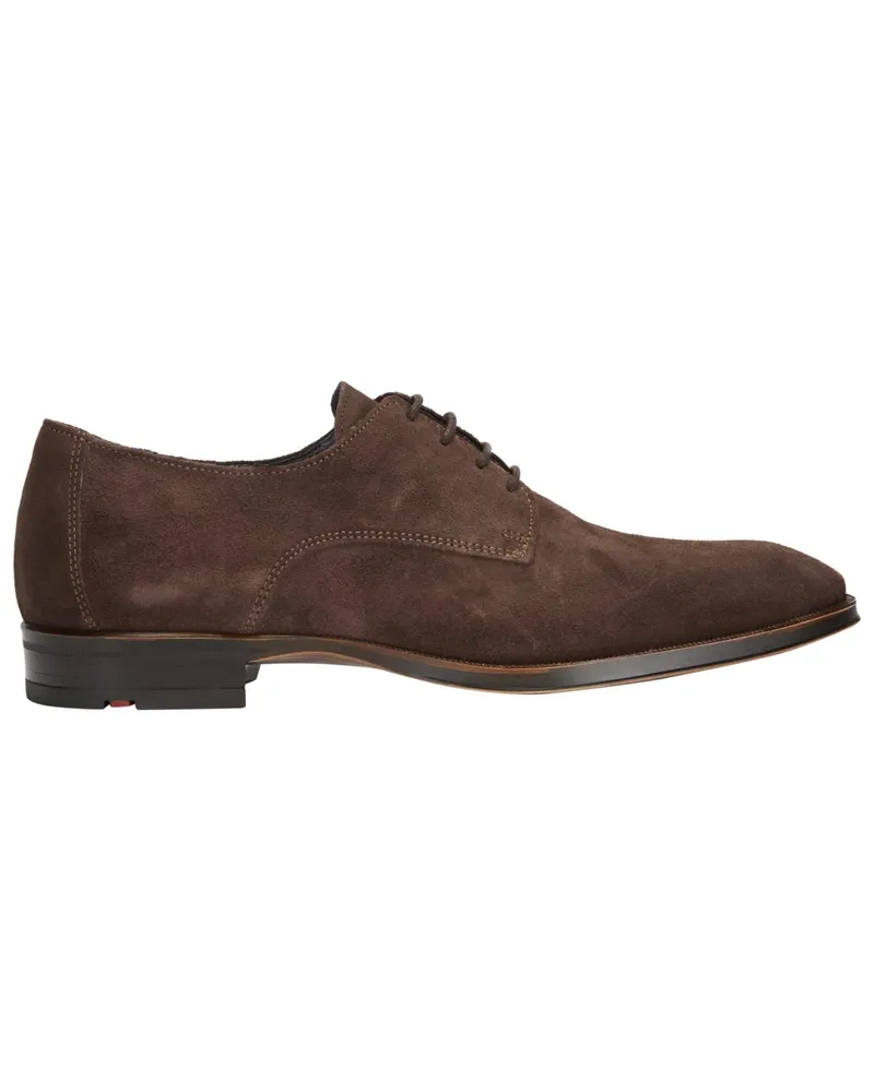 Lloyd Leichte Derby-Schnürschuhe Garrison aus Veloursleder Dunkelbraun