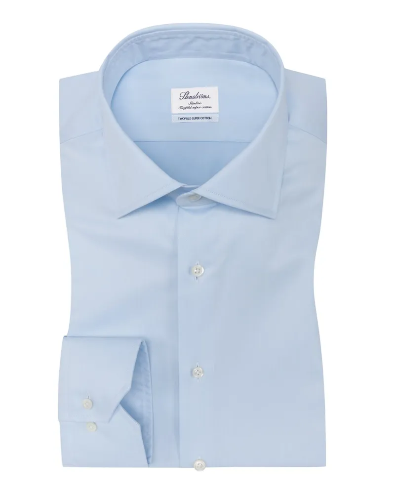 Stenströms Hemd, Slimline, extralanger Arm in Blau