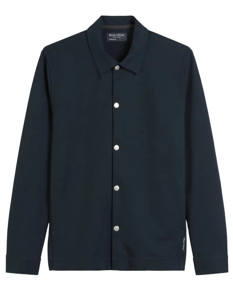 Marc O'Polo Overshirt in Sweat-Qualität, Regular Fit in Marine