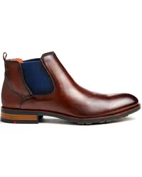 Lloyd Chelsea-Boots mit strukturierter Fersenpartie und Profilsohle Dunkelbraun