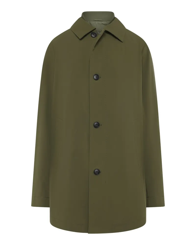 HUGO BOSS Kurzmantel mit heraustrennbarer Steppweste und Stretch in Oliv