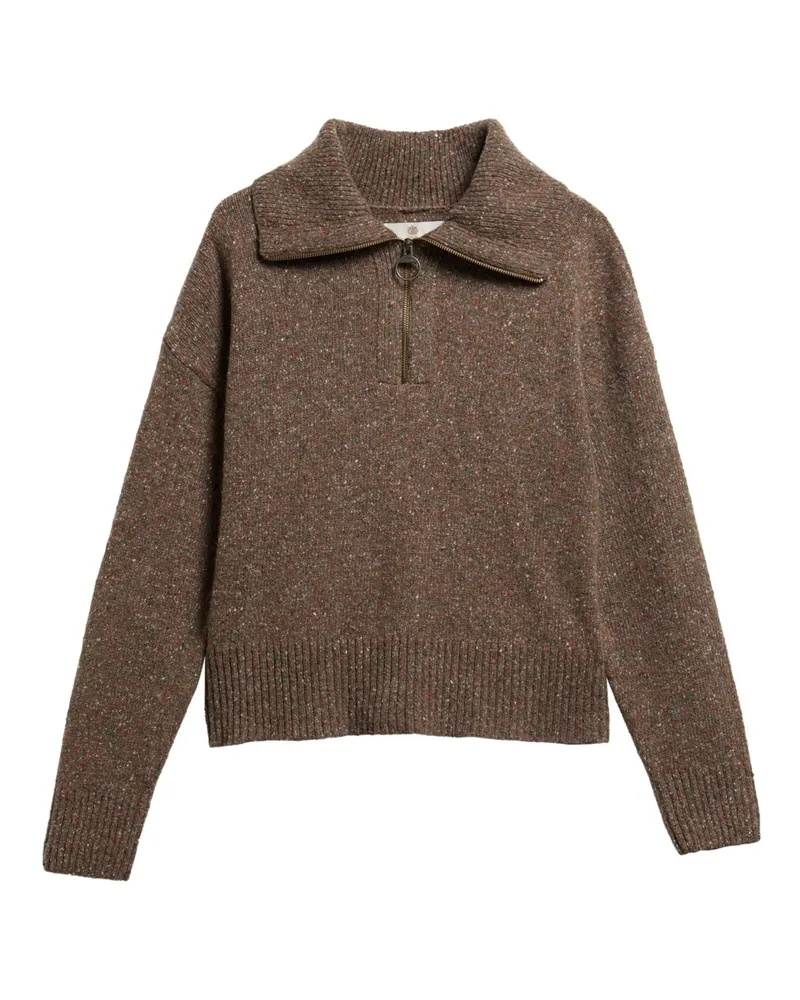 Barbour Damen-Troyer Lavensdale mit hohem Stehkragen in Beige